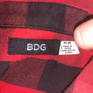 Red and Black ombré plaid tee shirt dress, medium, brand : BDG Urban Outfitters